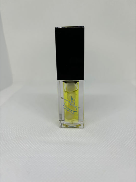 may flower plumping lip oil, front